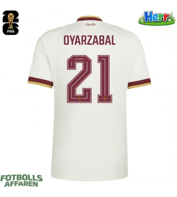 Spanien Mikel Oyarzabal #21 Bortatröja VM 2026 Kortärmad
